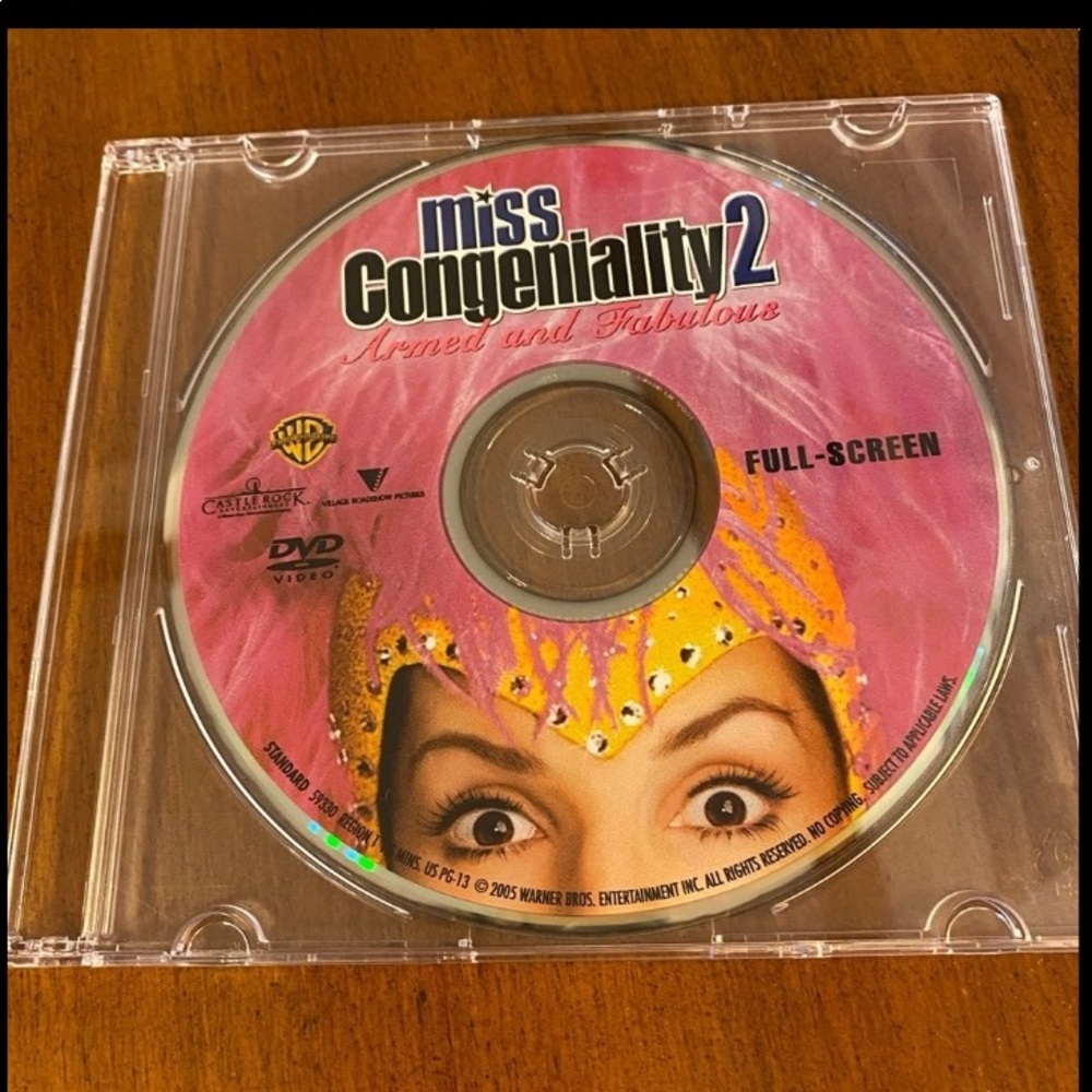 🌼🌿Excellent used condition DVD, Miss Congeniality Two. No original case 🌿🌼